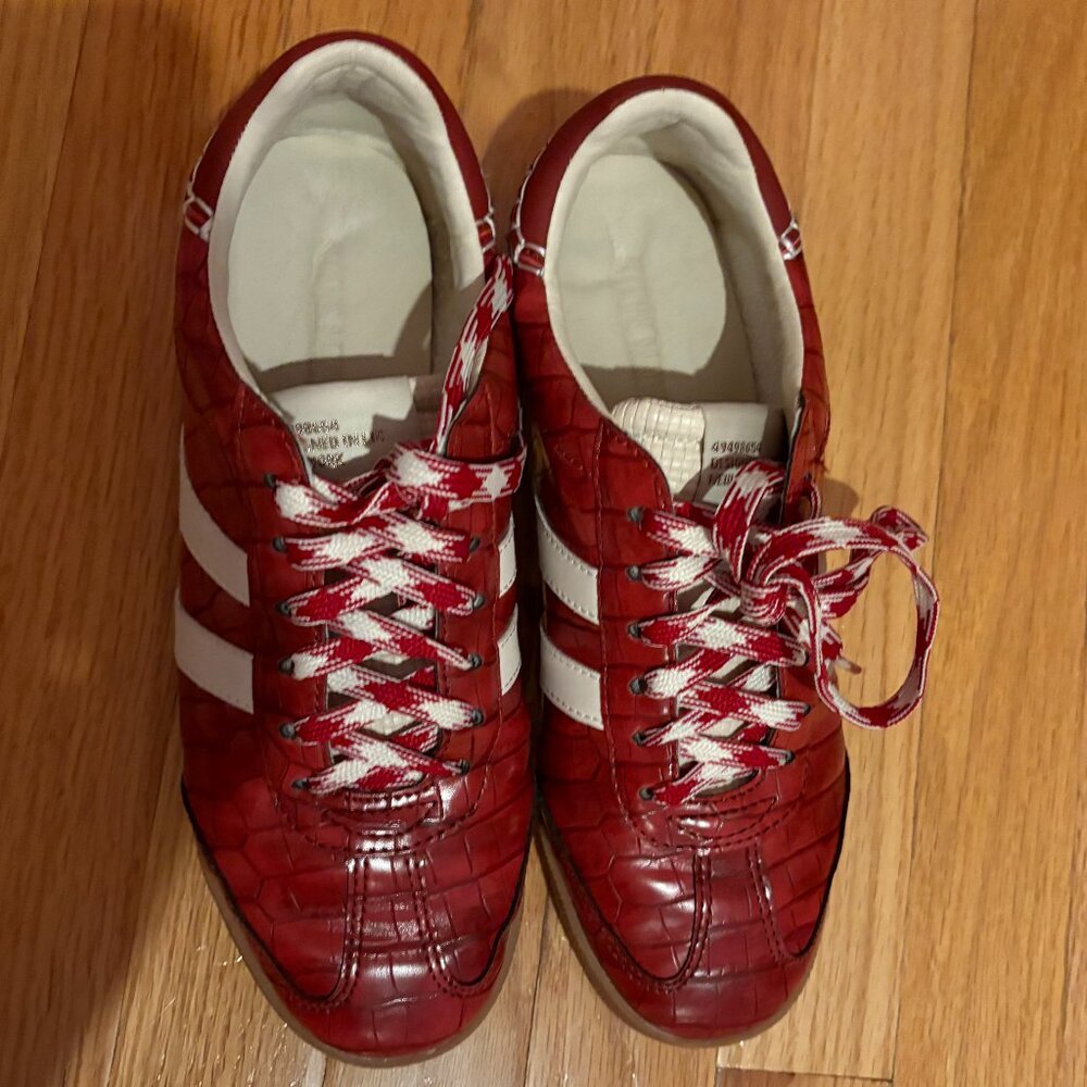 STEVE MADDEN HUDSIN RED CROCODILE SNEAKER - 8.5 - Picture 3 of 10